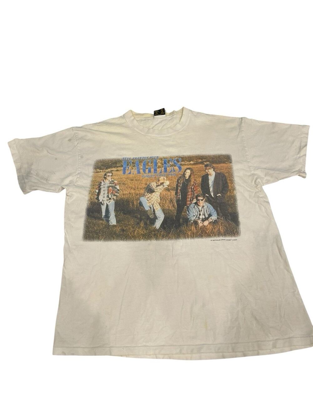 1995 Vintage Eagles Hell Freezes Over white tour band tee